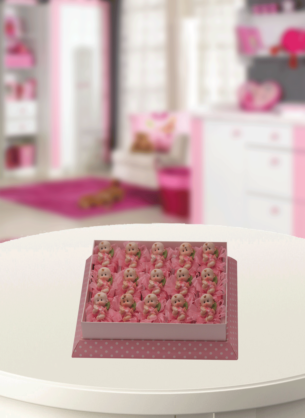 Pembe Sevimli Ayıcık - Kutu(kız bebek çikolatası)